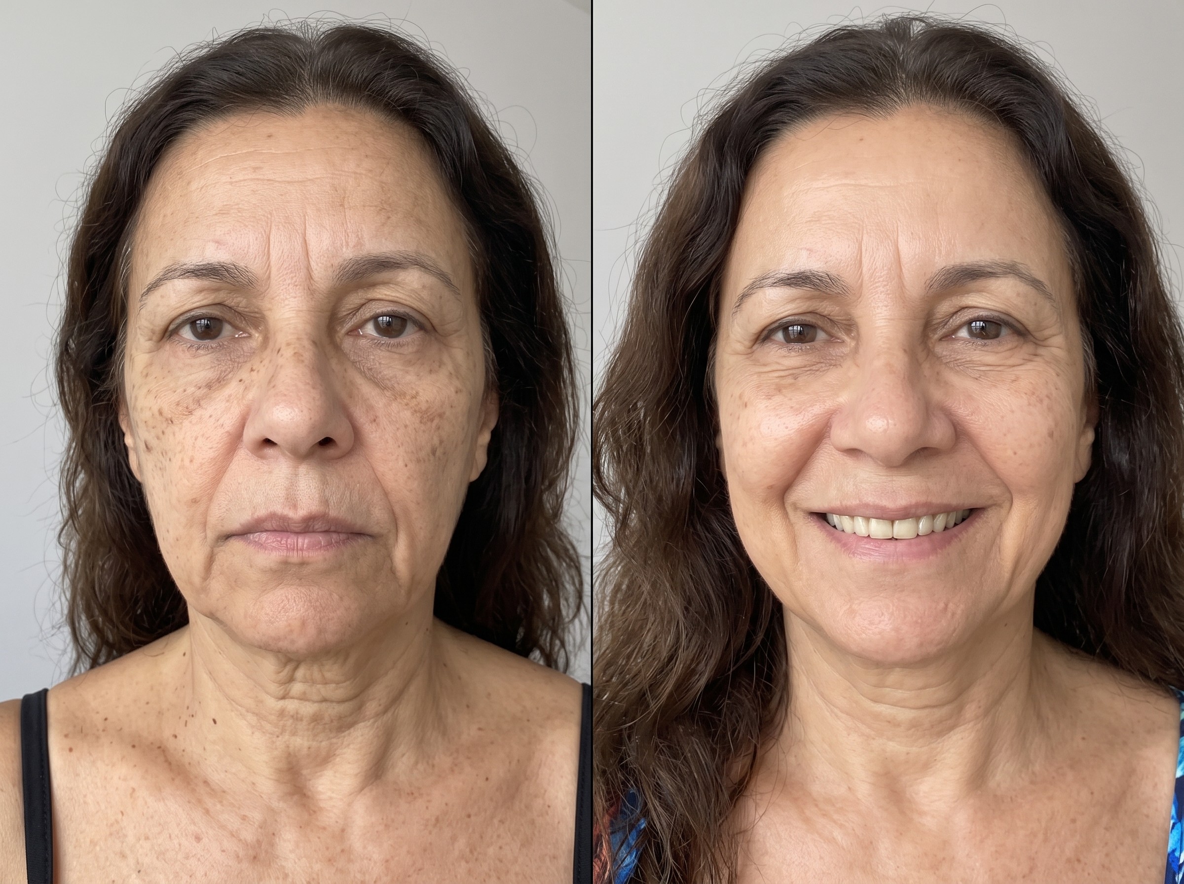 Antes e depois — ilustrativo