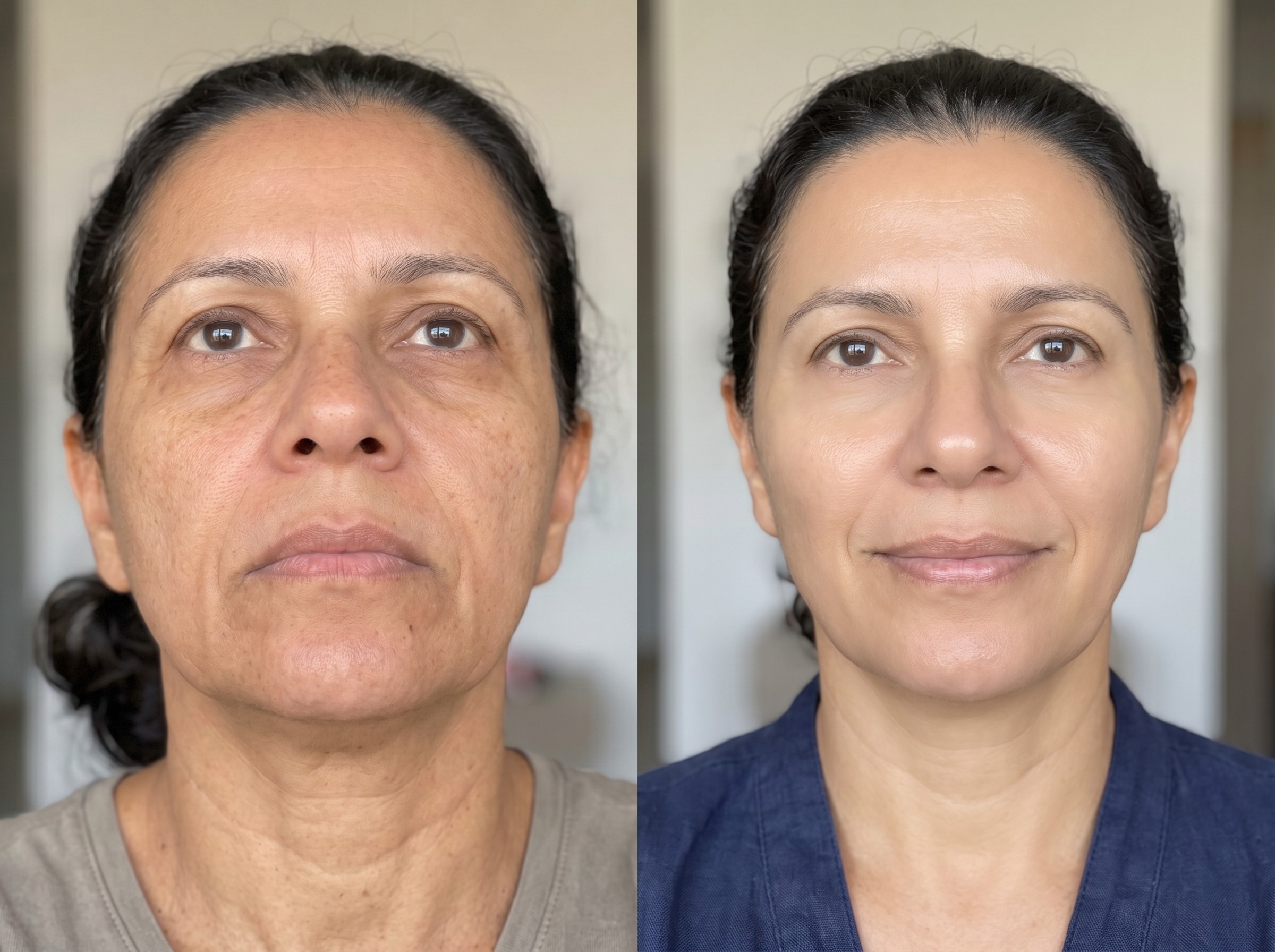 Antes e depois — ilustrativo